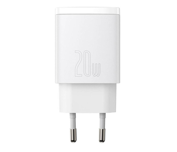 BASEUS sieciowa Compact Quick Charger 1xUSB 1xUSB-C 20W (biała) CCXJ-B02 - 1194209 - zdjęcie